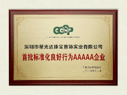 2019首批标准化5A企业